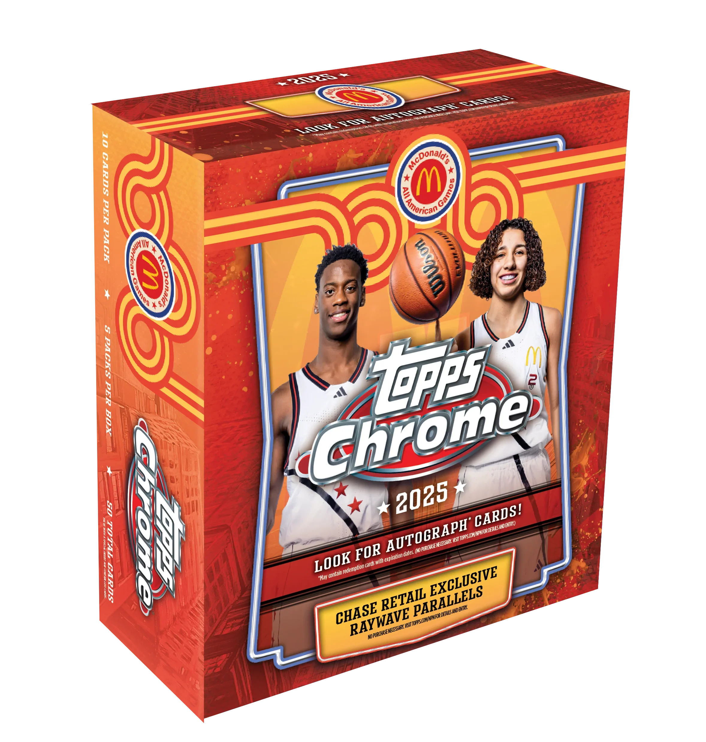 2025 Topps Chrome McDonald’s All-American Basketball Mega Box